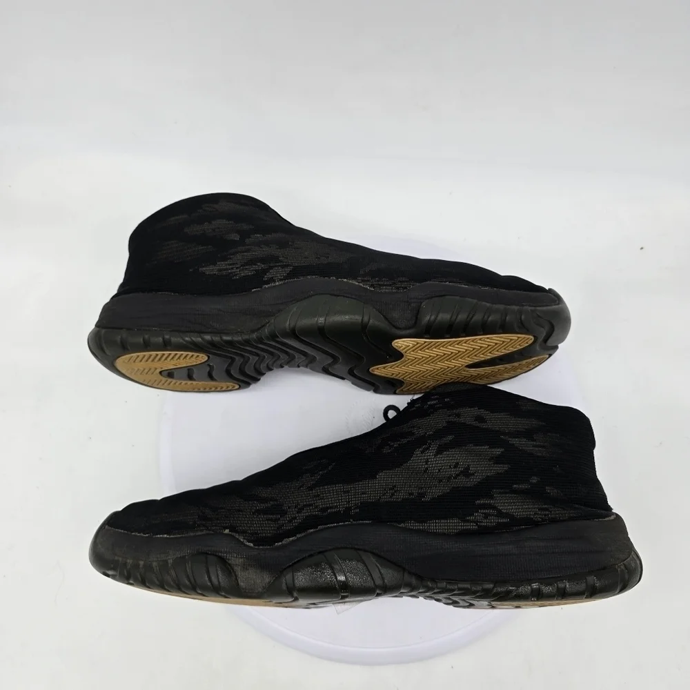 Air Jordan Shoes Men's 11.5 Future Black Metallic Gold Tiger Camo 656503-035